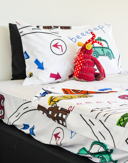 Crazy Car Zip Up Bedding Set - 10% off at Checkout