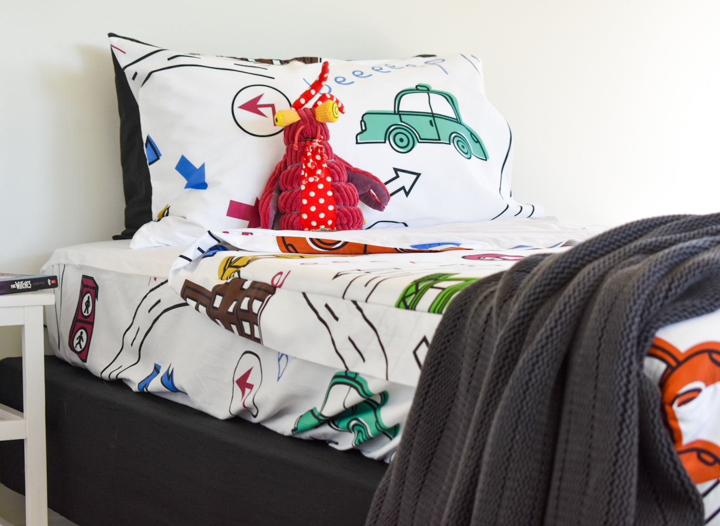 Crazy Car King Single Zip-Up Bedding (Requires Zipasleep Inner)