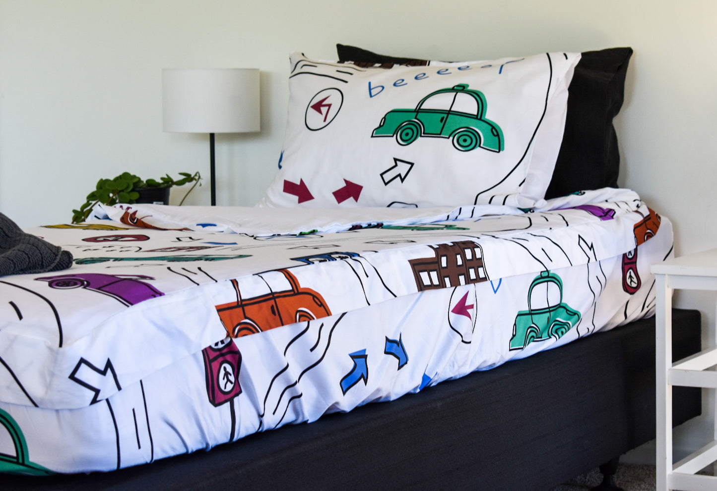 Crazy Car Single Zip-Up Bedding (Requires Zipasleep Inner)