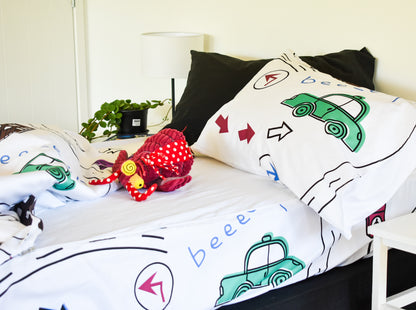 Crazy Car King Single Zip-Up Bedding (Requires Zipasleep Inner)