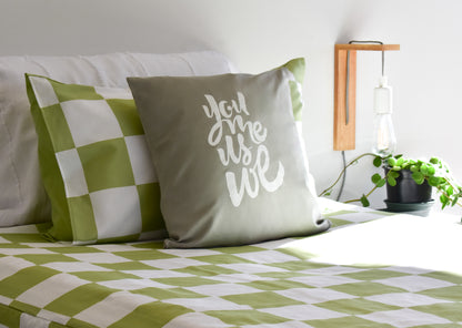 Green Checker King Single Zip-Up Bedding (Requires Zipasleep Inner)